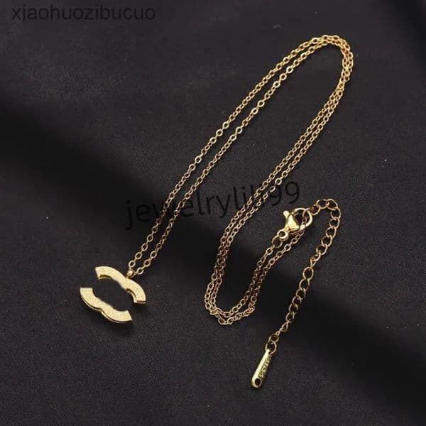 CC Chaneal Chaneil Pendant Necklaces chan 20tyle Designer Necklace fashion luxury necklace Gold Plated Crystal Rhinest channels cc channeled channels H6TA