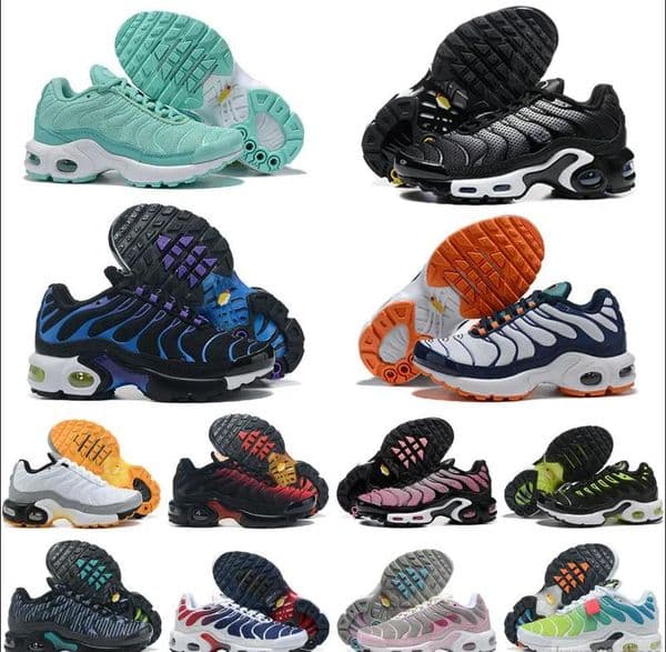 TN Plus Kid Sports Running Shoes Rainbow Children Kids Boy and Girls Trainers Tns Sneakers Athletic Classic Outdoor Sneakers EUR 26-35