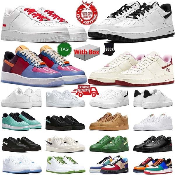 2026 Designer One 1s Casual Shoes Sneakers Men Women Classic 1 Triple White Black Mens Womens Traienrs Outdoor Sports Runners
