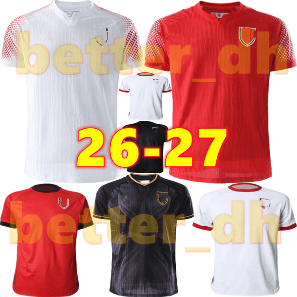 26 27 Jordan Soccer Jerseys Home White Away Red Third 2026 2027 ALMARDI World Cup national team 2026 Jordan Football Shirts men kit