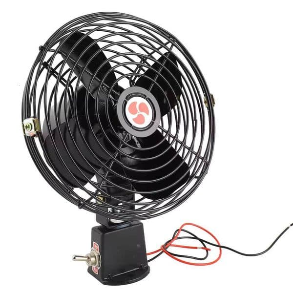 12V Cooling with 2 Speed Heavy Duty Quiet Metal Fan for Truck RV Car Boat Bus ddmynov