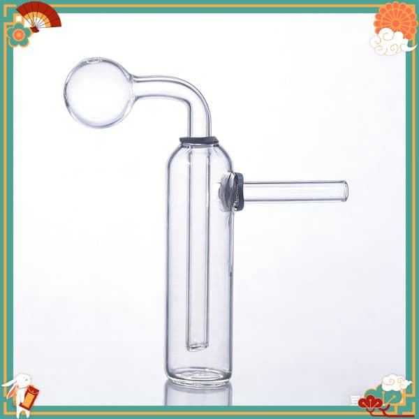 Cheap Mini Glass oil burner pipe Bongs With Glass oil banger Bowl Clear Travel small Bubbler Water Bong Pipes hookahs