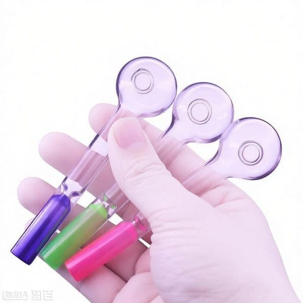 Wholesale Rainbow colorful 11.5cm mini glass oil burner pipe Thick heady cigarette bat One Hitter hand pipes for smoking accessories