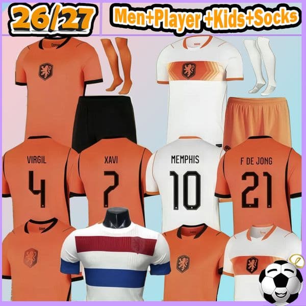 New World Cup 2026 Netherlands soccer jersey 26 27 Holland VIRGIL F.DE JONG VIRGIL DUMFRIES GAKPO DUMFRIES BERGVIJN BLIND DE LIGT 1988 Retro Men Kid Kit Football Shirt