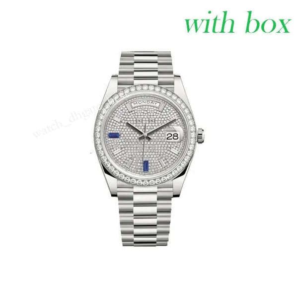 Mens luxury Watch 41/36MM mans diamond Watches 2813 Automatic movement 904L stainless steel strap Luminous Sapphire glass Wristwatches With Box