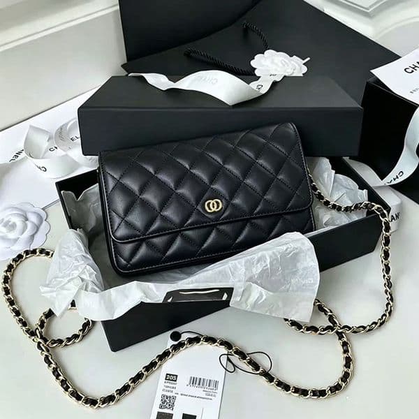 10A Designer Bag Luxury Bag Caviar Shoulder Bag Trendy Crossbody Bag Premium Diamond Grain Cowhide Handbag Woc Fortune Bag Cosmetic Bag Card Pouch Daily Tote Bag 001