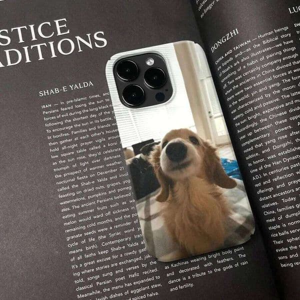 Korean Ins Kawaii Brown Puppy Phone Case For iPhone 17Air 17 16 16E 15 14 13 12 11 Pro Max 7 8 Plus Mini XR XS Y2K Cool Cover