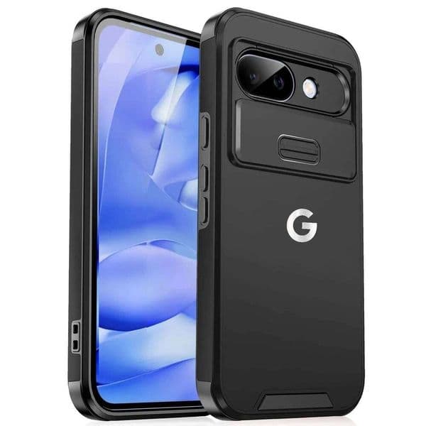 Luxury Armor Rugged PC+TPU OTT-BOX Phone Case For Google Pixel 10A 9 XL 8 Pro Push Lens Window Shockproof Protect Back Cover