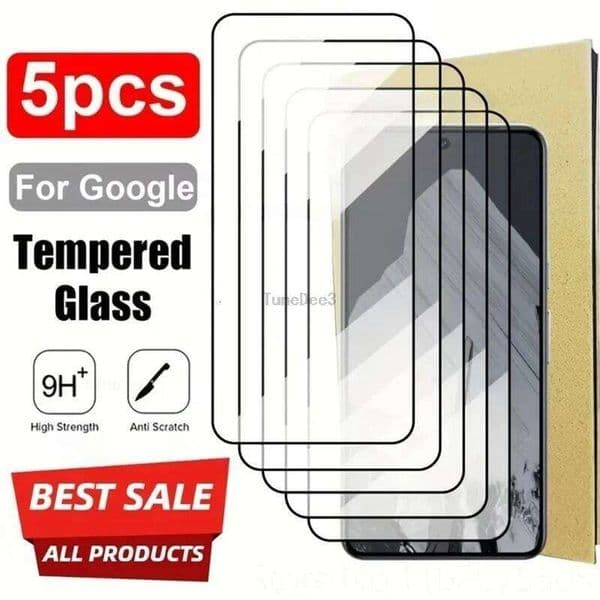 Tempered 10 XL Curved Full Cover Screen Protector For Google Pixel 9 8 7 6 Pro 9A 8A 7A 6A Glass Film