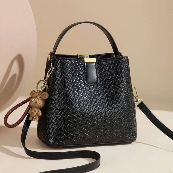 Designer Bag Vintage Woven 2025 New Trendy Bucket Bag Versatile Shoulder Crossbody Handbag For Women Cross-Border
