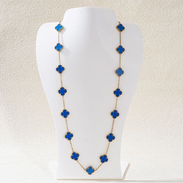 20 10 Flower 1 Four Clover Necklace for Women Green Red White Black Stainless Steel Material Classic Jewelry High Quality
