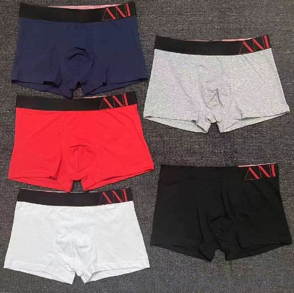 Size M-2XL 5 Colors Mixed Luxury Designer Men's Underwear Boxers Shorts Brands Male Casual Cotton Underpants Briefs