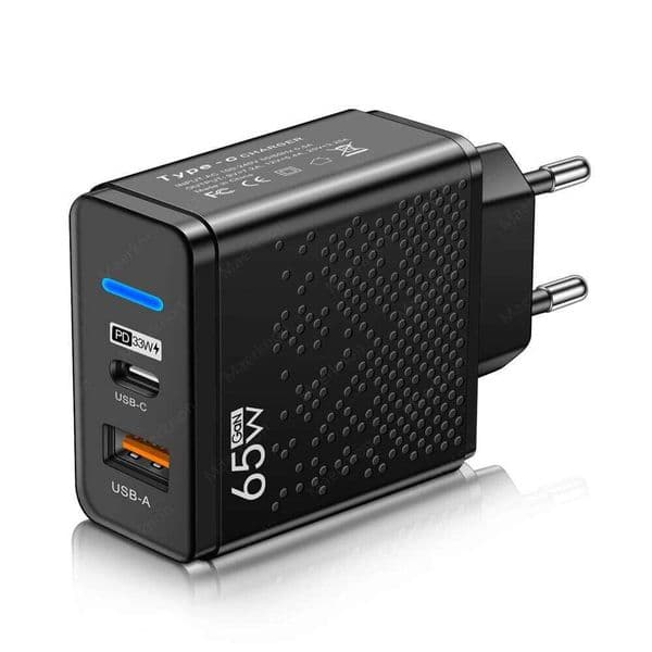65W USB Type C Mobile Phone Charger PD 3.0 Power Adapter For iPhone Xiaomi Samsung Poco Realme Oneplus