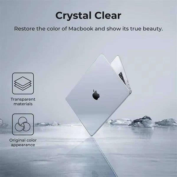 Crystal Clear New Laptop Case For Macbook 13Neo A3404 Air 13.6 M4 M3 M2 A2681 A3113 A3240 Air13.3 A1932 A2179 A2337 Air15 Cover