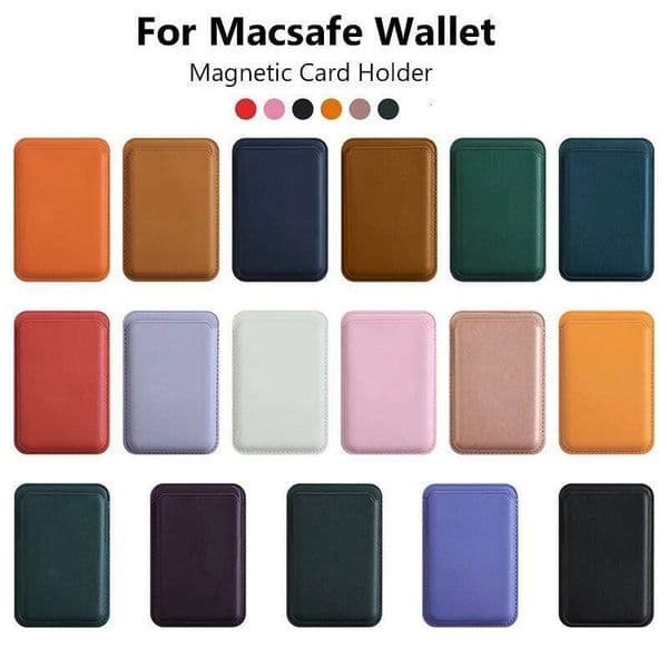 Luxury Magsafe Magnetic Leather Wallet Case For iPhone 17 Pro Max 16 15 14 Plus S25 Card Holder Phone Bag Cover Accessories