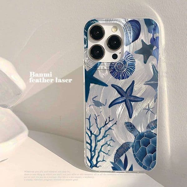 17 15 16 14 Pro Max Case INS Elegant Ocean Shell Cover For iPhone 13 11 12 ProMax XR XS 7 8 Plus 16E Cases