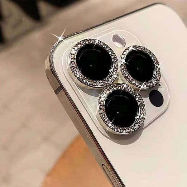 Bling Glitter Diamond Lens Protector Case For iPhone 17 16 15 11 14 Pro Max Air 13 12 Mini Camera Glass