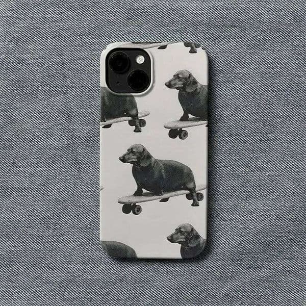 Fashion Skateboard Puppy Cool Phone Case For iPhone 17Air 17 16 16E 15 14 13 12 11 Pro Max 7 8 Plus Mini X XR XS MAX Y2K Cover