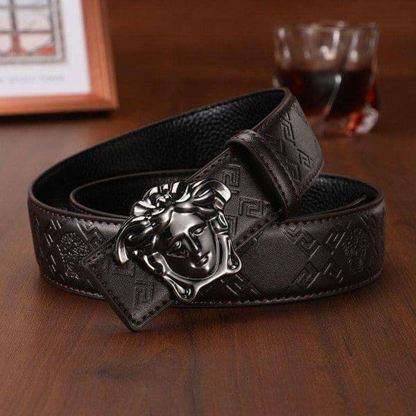 New model business casual durable belt, men's waistband, young hairstylist smooth buckle fashion belt