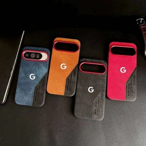 Trendy Two-tone Splicing Style Leather Texture Design Phone Case For Google Pixel A 10 9 ProXL Anti-drop Protect Back Cover
