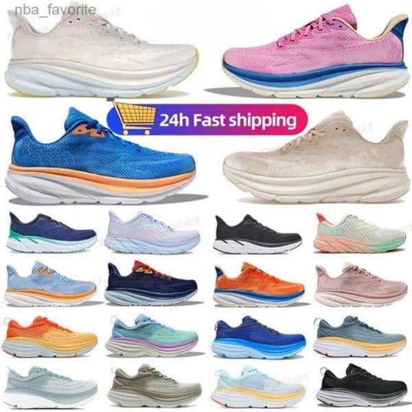 Hokarunning Shoes Designer 2025 Clifton 9 Bondi 2 Cliftons OC Sports Harbor Mist Black White Carbon X3 4 2 Free Shipping Athletic Bondis 8 Mens Women Sneaker 36-45