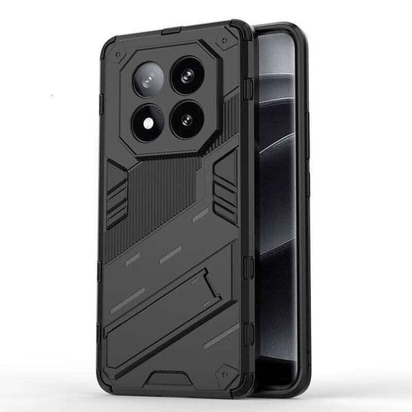 Armor Invisible Kickstand Mobile Phone Cases For Xiaomi Redmi Note 15 14 13 Pro Plus 4G 5G Air Cushion Shockproof Protect Cover