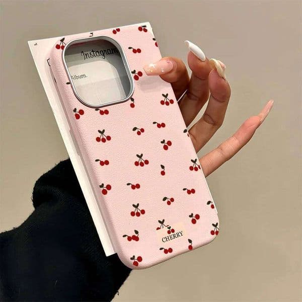 For Pro 5G Xiaomi Redmi Note 11 12 13 14 4G 14C 13C 15C INS Korean Cherry Pattern Phone Case Shockproof Cover