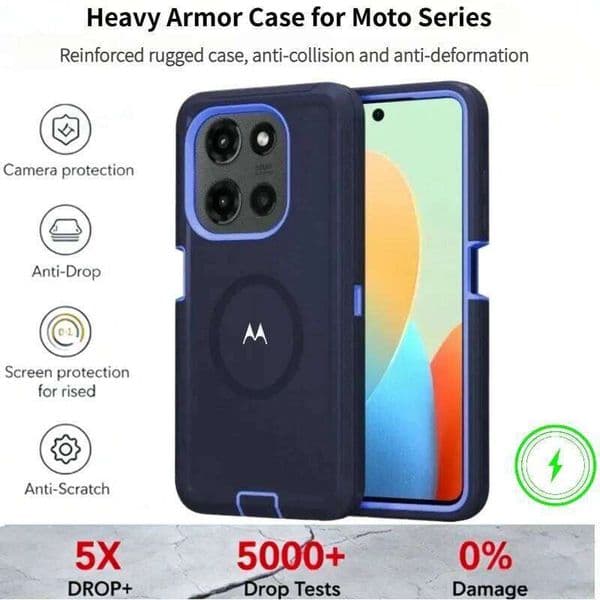 Rugged Armor Dual-layer Ott-box Case for Moto G Edge Play 2025 2026 Stylus Power 2024 5G Defender Shockproof Protect Cover