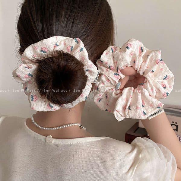 Designer Jewelry Luxury Jewelry 2025 Korean-Style Ins-Style French Lace Tie With Bow, Cute Scrunchie For Children And Girls, Hair Accessory