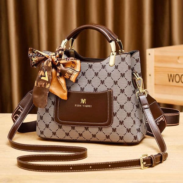 Designer Bag 2025 New PU Versatile Large Capacity Handbag Single Shoulder Crossbody Bucket Bag For Women, Cross-Border