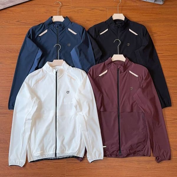 Asian Siz e Windbreak er Jac ket Zi pper St and up Col lar Me ns Ja cket Retro Sportswe ar Wind proof Runni ng Ligh tweight F ashion Sun screen J acket Men