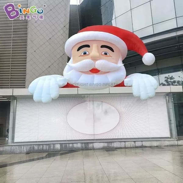Free delivery Advertising inflatable Santa Claus inflation cartoon Christmas decoration for outdoor shopping mall party event
