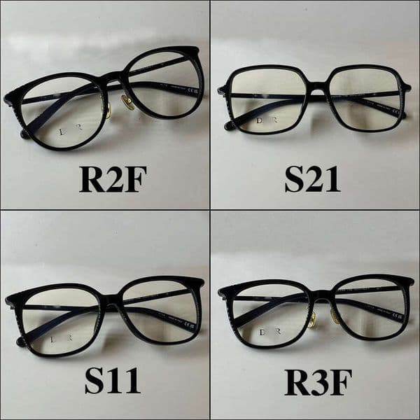 New CD eyeglass D-brand prescription glasses R2F square round styles for men and women, lenses, plain material, large frame