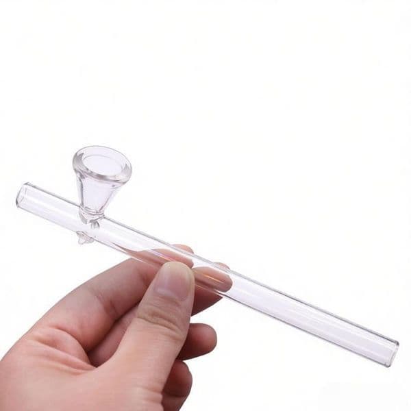 Wholesale USA Big 15cm Glass Hand Pipe Thick heady Clear Tobacco Steamrollers Pipes with smoking tobacco Bowl