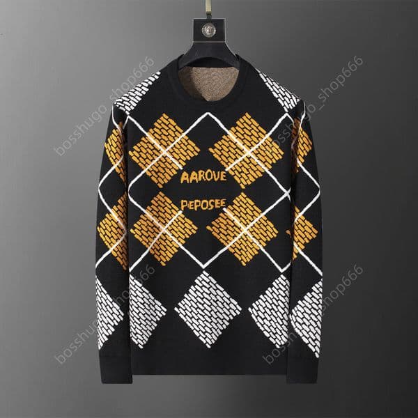 Men's Plus Size Hoodies Sweatshirts jacquard letter knitted sweater in autumn winter acquard knitting machine e Custom jnlarged detail crew neck cotton lvs hoodie 14