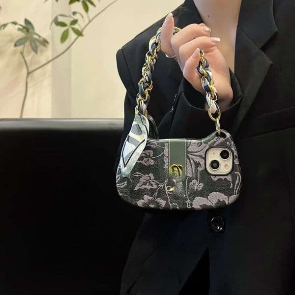 Fashionable Luxury Handbag Ladies, Suitable For Apple 16 Pro Max Phone Case, Iphone 17/14/13 Women's Model ZHAOFEITOYO