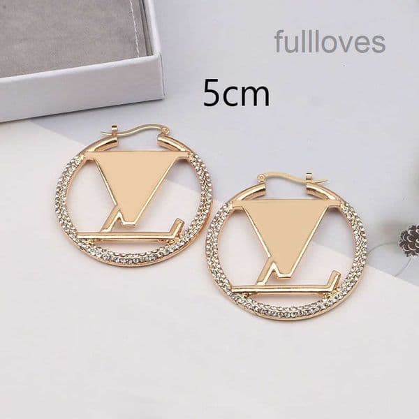 2025 Designer Luxury Fashion 18K Gold Hoop Earrings lady Women Party Ear Studs Wedding Lovers Gift Engagement Jewelry With Box