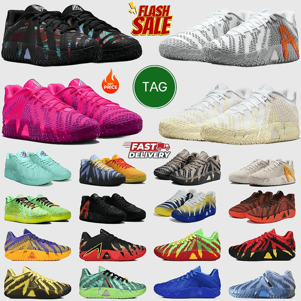 Designer Shoes JA 3 3s 2 2s Basketball Shoes Men Women Morant Sneakers ja3 Trainers Breathable Running Shoes Pink Mint Foam Turbo Green NY Outdoor Sneakers Size 36-46