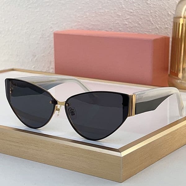 MU94AV Womens polygonal sunglasses designer fashionable popular metal frame cat eye eyewear summer womans outdoor leisure shopping sunglasses UV400 protection