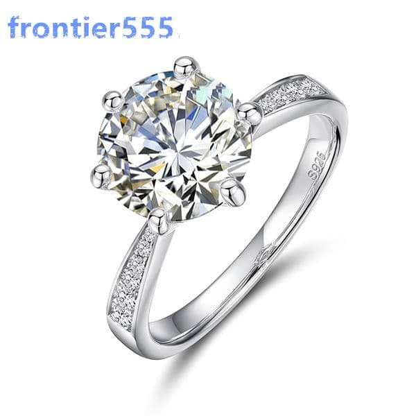Luxury Wedding Jewelry Pass Diamond Tester D Color VVS Moissanite Diamond Engagement Rings
