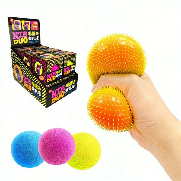 6CM Needoh Nice Cube Soft Squeezable Toy Stress-Relieving Sensory Ball Quiet Anxiety Relief Toy for Kids & Adults - Noiseless Stress Reliever