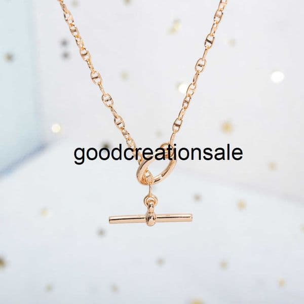 Designer Necklace H Brand Pig Nose Chain Necklace Round Simple Clavicle Chain Elegant Artistic Unisex Couple Necklace RJGE RJGE