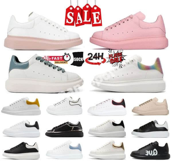 Designer Casual Shoes For Men Women Oversize Sneakers Calfskin Platform Sneakers White Black Velvet Leather Iridescent Fashion Outdoor Mens Trainers Size 36-45