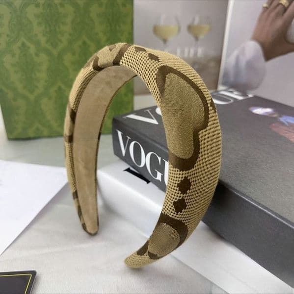 Women Girl Headbands Retro Designer Hairband Hair Accessories Temperament Out Wide-brimmed Headband.