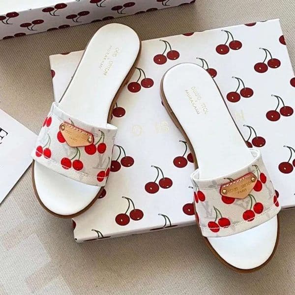 Designer Slippers Women sandals Slides cowboy flat slippers old flower brown sandals summer beach slides genuine leather sandals classic designer shoe cas33