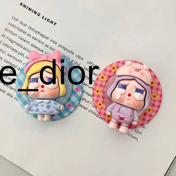 New Korean Cute Doll for Magnetic Phone Grip Tok Griptok Stand for IPhone17 Funny Foldable Wireless Charging Holder Y251129