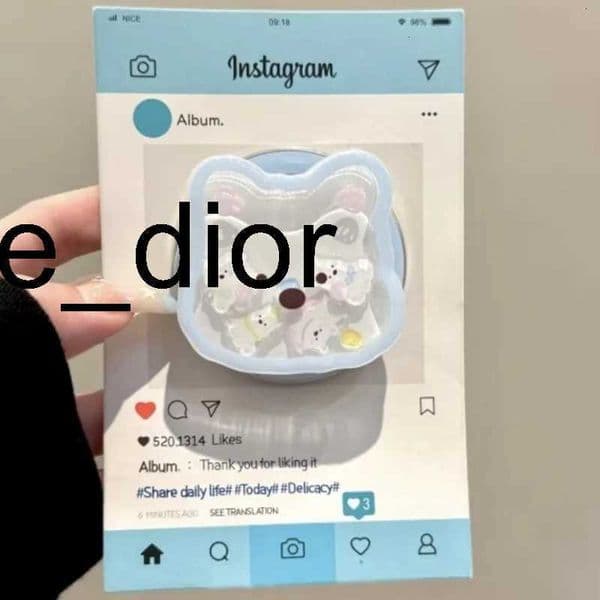 Kroean Cute Cartoon Puppy Shake For Griptok Holder Phone Finger Ring Stand port For iPhone 16 Girl Bracket Y251129