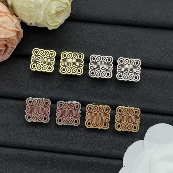 Loeweearings Designer Lowe Earring For Woman Diamond Earring lewe Niche Design Geometric Resin Square New Simple Earrings Unique Stud Earrings For Women