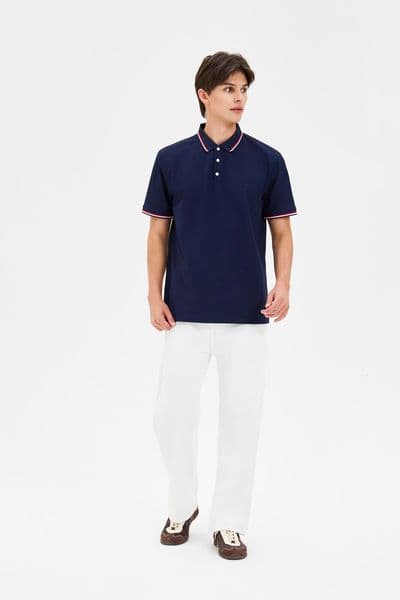 40 pieces of double-thread 220g thick and highly elastic imitation cotton-colored POLO fabric, model number KMF269
