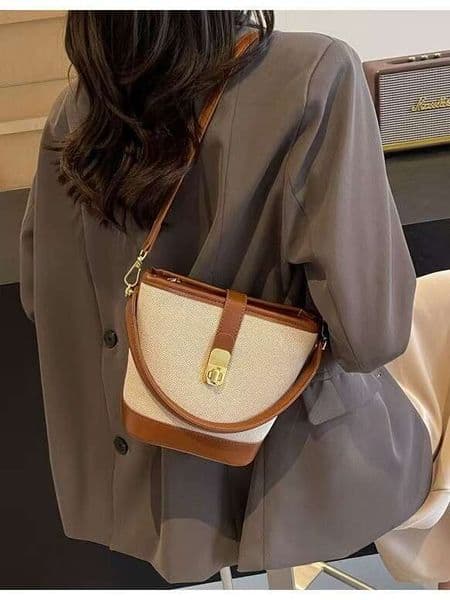 2026 New Women's Handbag Leather Lady Bucket Fashion Shoulder Bag Light Luxury Best Gift For Wife,Lover Xiu Lai Si